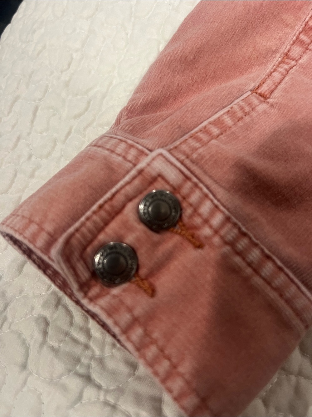 Chico's Dusty Rose Corduroy Jacket - Button Front - Picture 5 of 7